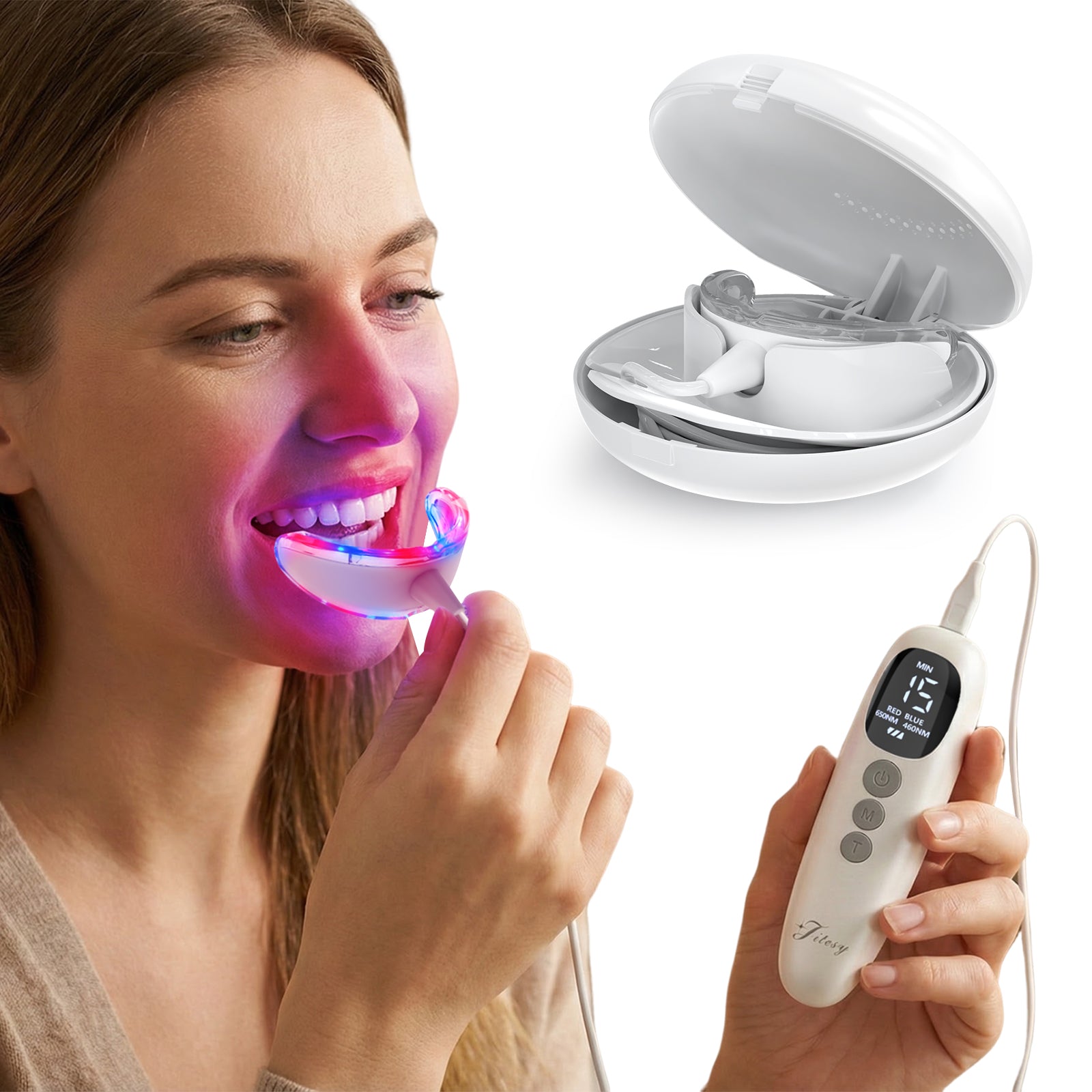 Red & Blue Light Therapy for Gums 2.0 (New Upgraded Version)