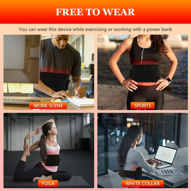 LED Infrared&Red Light Therapy Belt Device