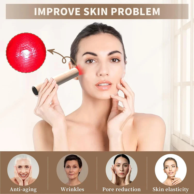 KTS Red Light Therapy Flashlight for Face