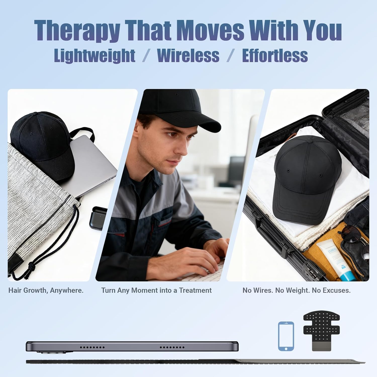 Rechargeable Laser Helmet with Removable Panel