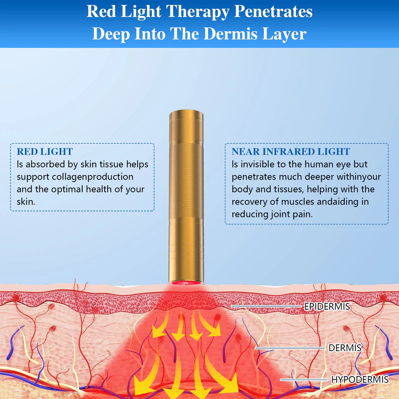 KTS Red Light Therapy Flashlight for Face