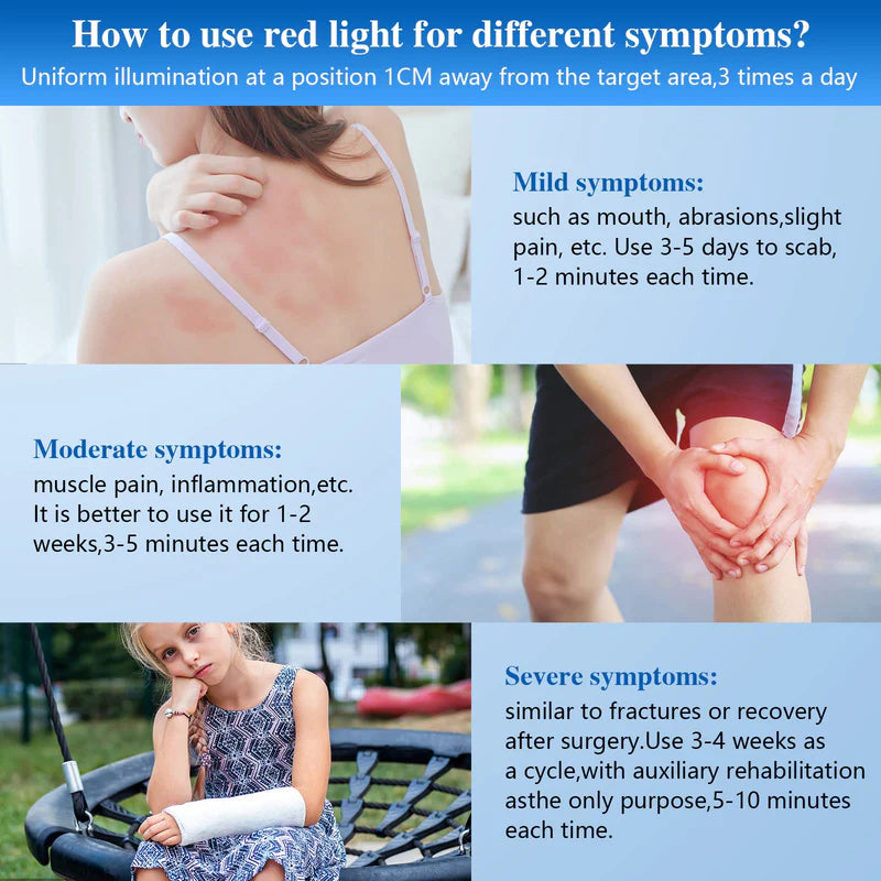 KTS Red Light Therapy Flashlight for Face