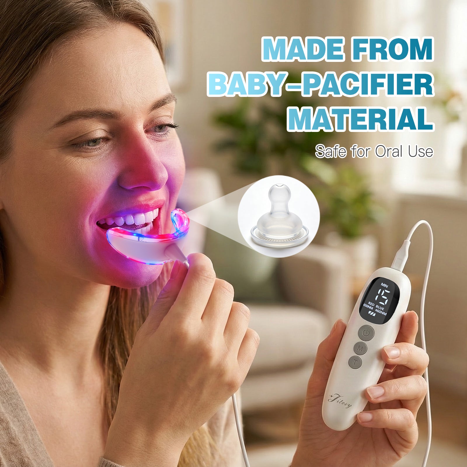 Red & Blue Light Therapy for Gums 2.0 (New Upgraded Version)